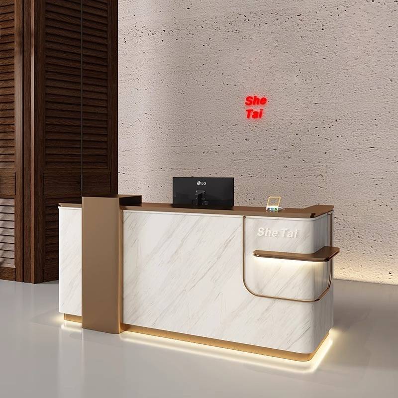 Office Furniture Logo - Logo Beauty Reception Desks Hotels Aesthetics