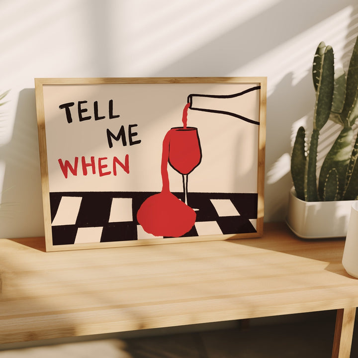 Office Furniture For Home - Vintage Tell Me When Drink Canvas