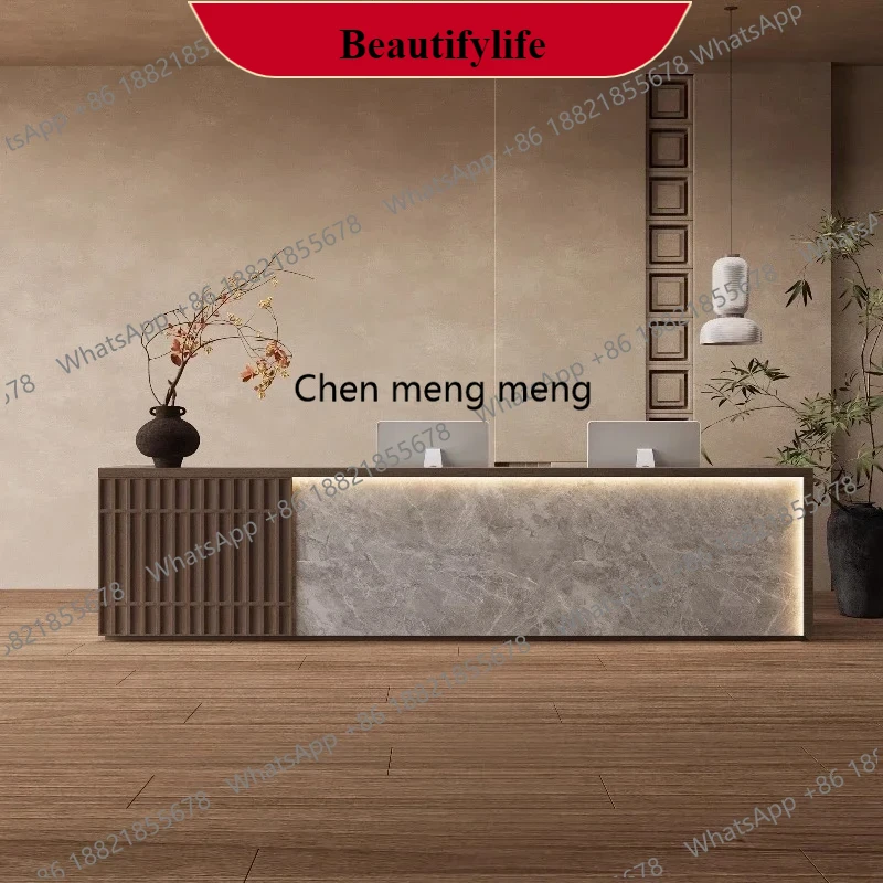 Office Furniture Logo - Customer center beauty institute counter Logo