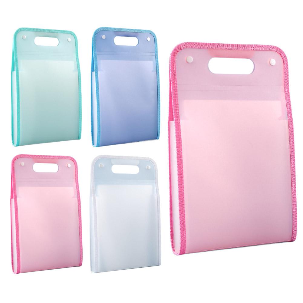 Binder Storage Box - A4 Letter Expanding File Folder Macaron