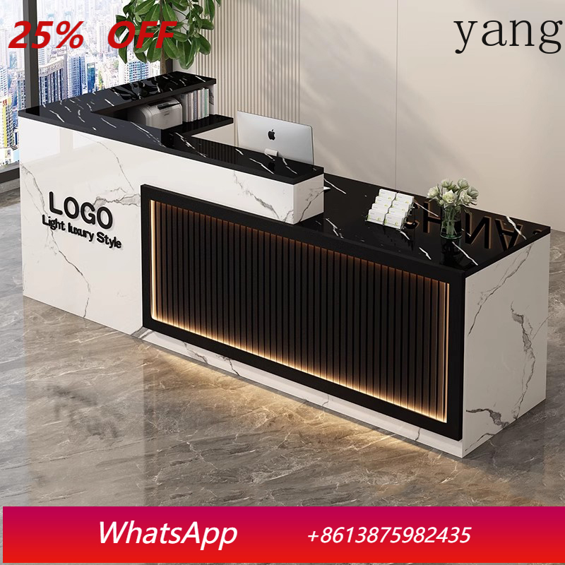 Office Furniture Logo - Luxury Simple Reception Desk Logo Salon