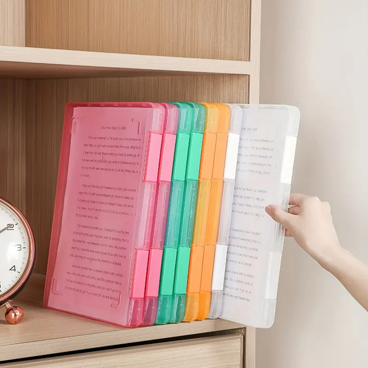 Binder Storage Box - 1pc Multi-layer Portable File Box, Portable