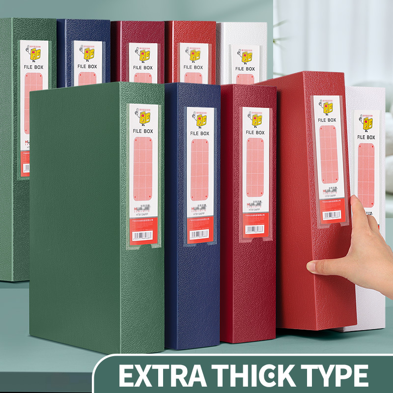 Binder Storage Box - HUAJIE 1PCS Thickened File Storage Box–