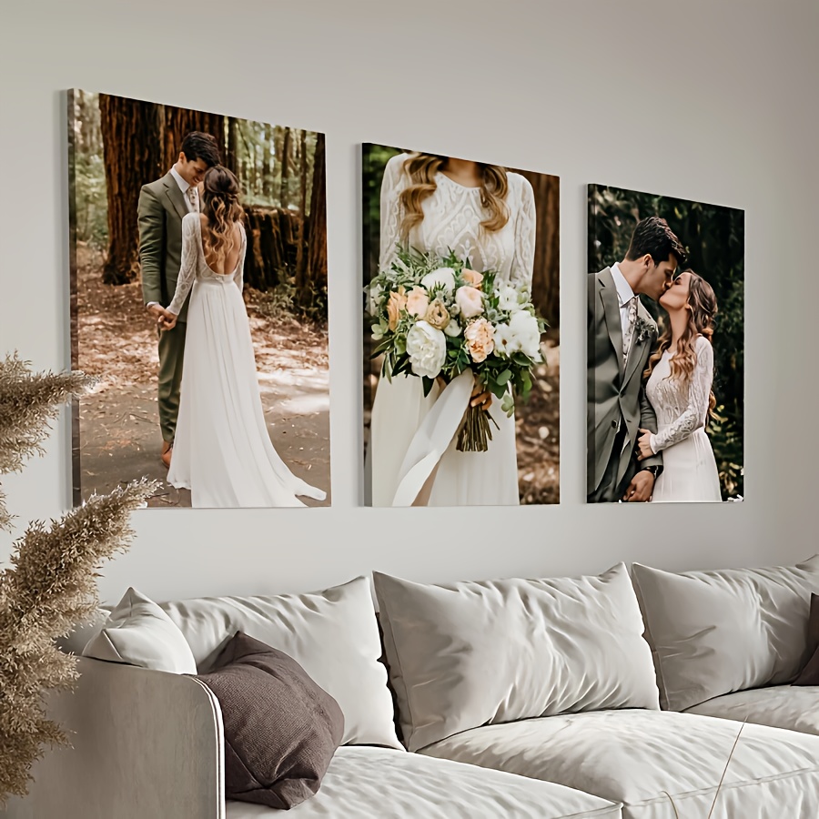 Office Furniture For Home - 2D Flat, 3pcs Personalized Framed Canvas