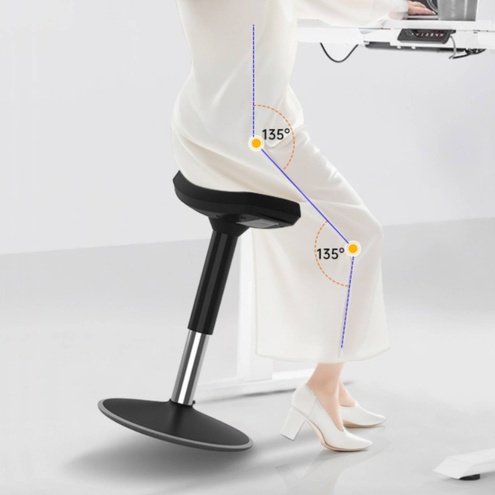 Office Furniture For Home - Saddle Stool Comfortable Long Sitting Saddle