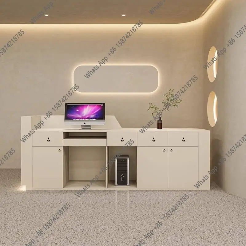 DC MT White Drawers Reception  - Office Furniture Logo reseña y precio
