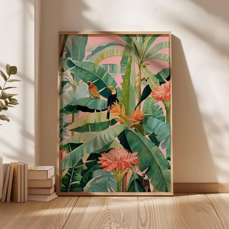1pc Retro Tropical Canvas Post - Office Furniture For Home reseña y precio