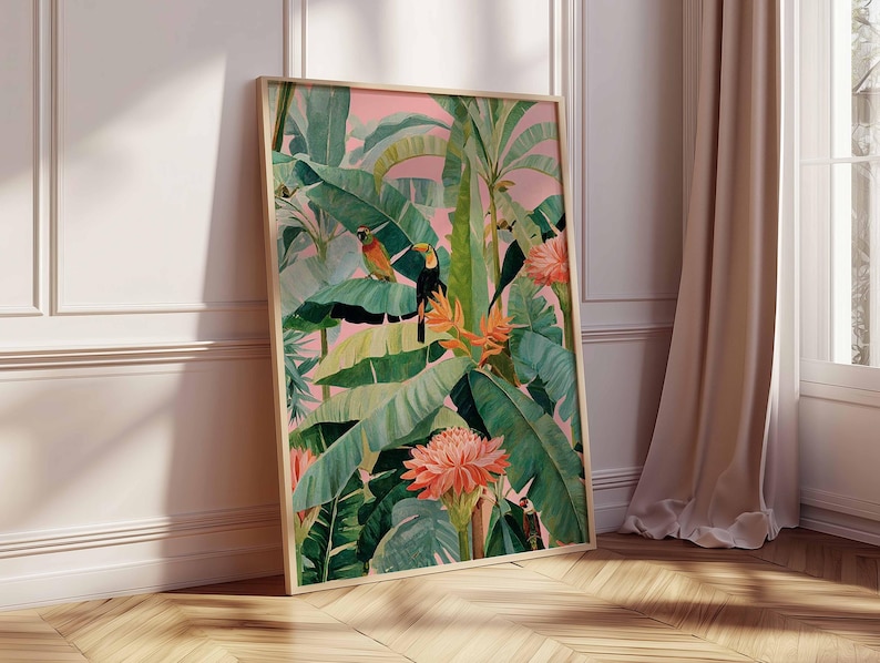 1pc Retro Tropical Canvas Post - Office Furniture For Home reseña y precio