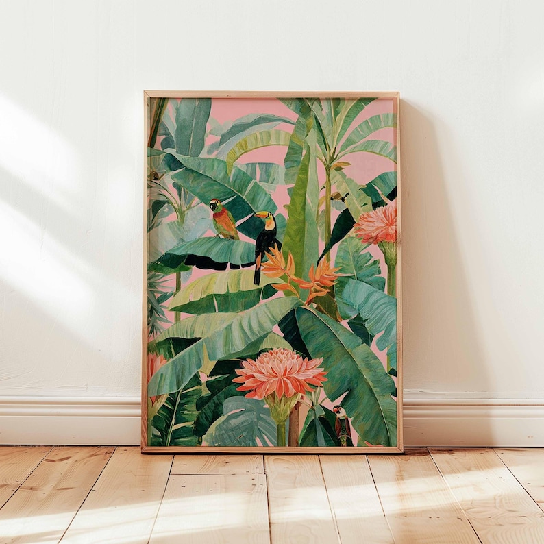 1pc Retro Tropical Canvas Post - Office Furniture For Home reseña y precio