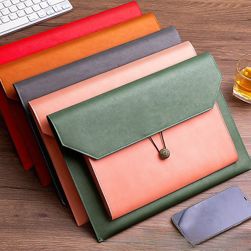 Leather File Bag A4 Paper File - Binder Storage Box reseña y precio