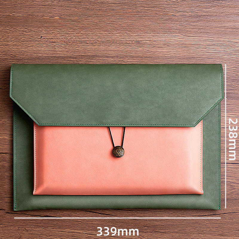 Leather File Bag A4 Paper File - Binder Storage Box reseña y precio