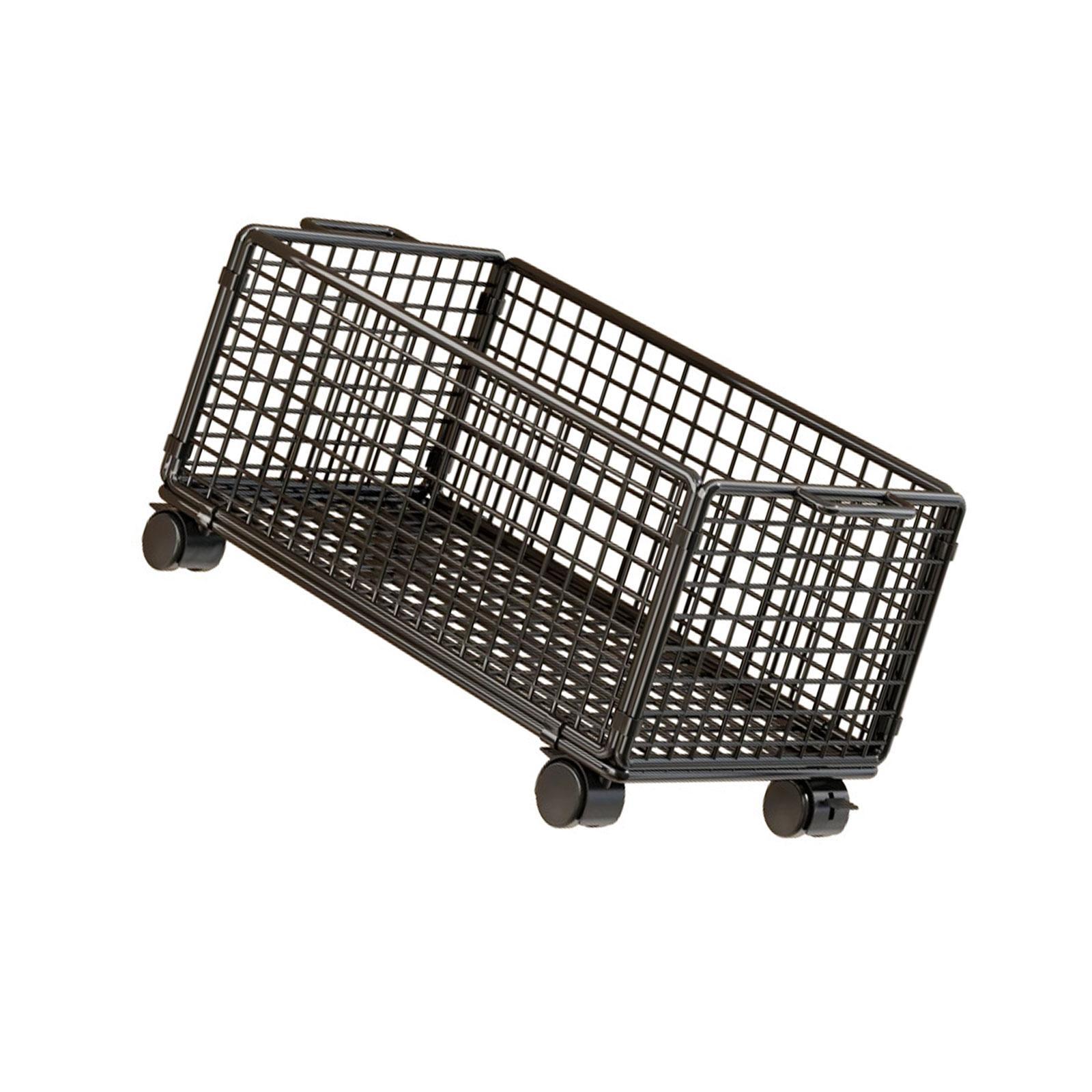 Under Desk Storage Cart Mesh R - Book Cart Rolling reseña y precio