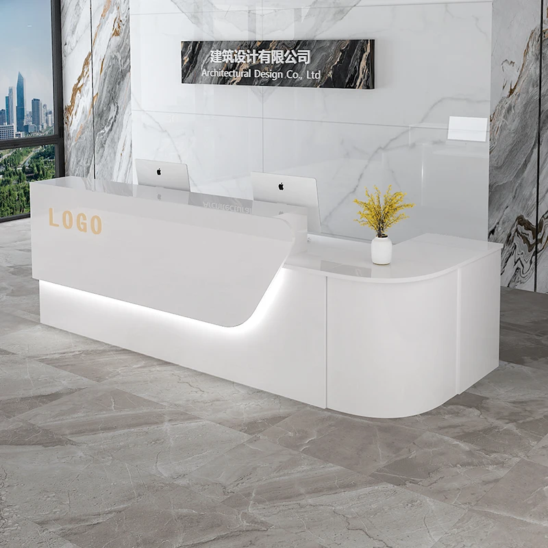 Storage Luxury Reception Desk  - Office Furniture Bali reseña y precio