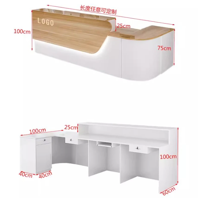 Storage Luxury Reception Desk  - Office Furniture Bali reseña y precio
