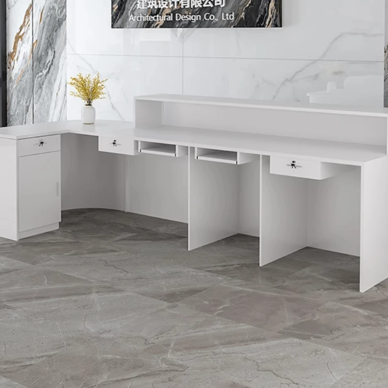 Storage Luxury Reception Desk  - Office Furniture Bali reseña y precio