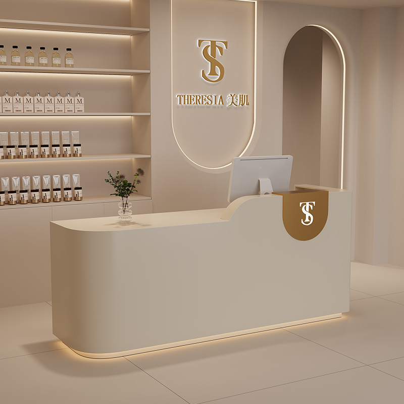Large Counter Logo Reception D - Office Furniture Logo reseña y precio