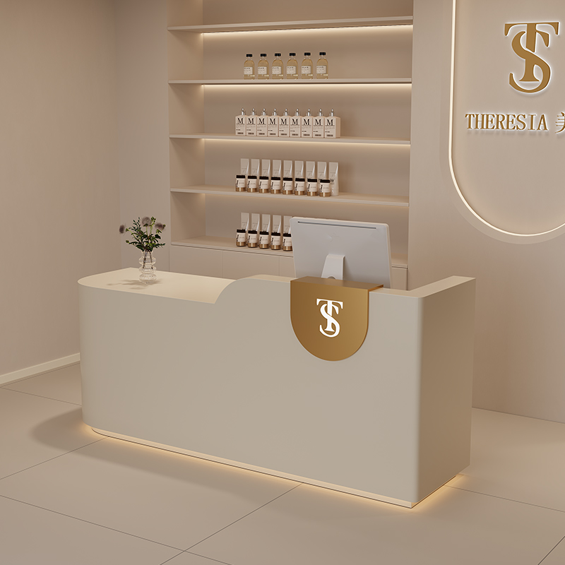Large Counter Logo Reception D - Office Furniture Logo reseña y precio