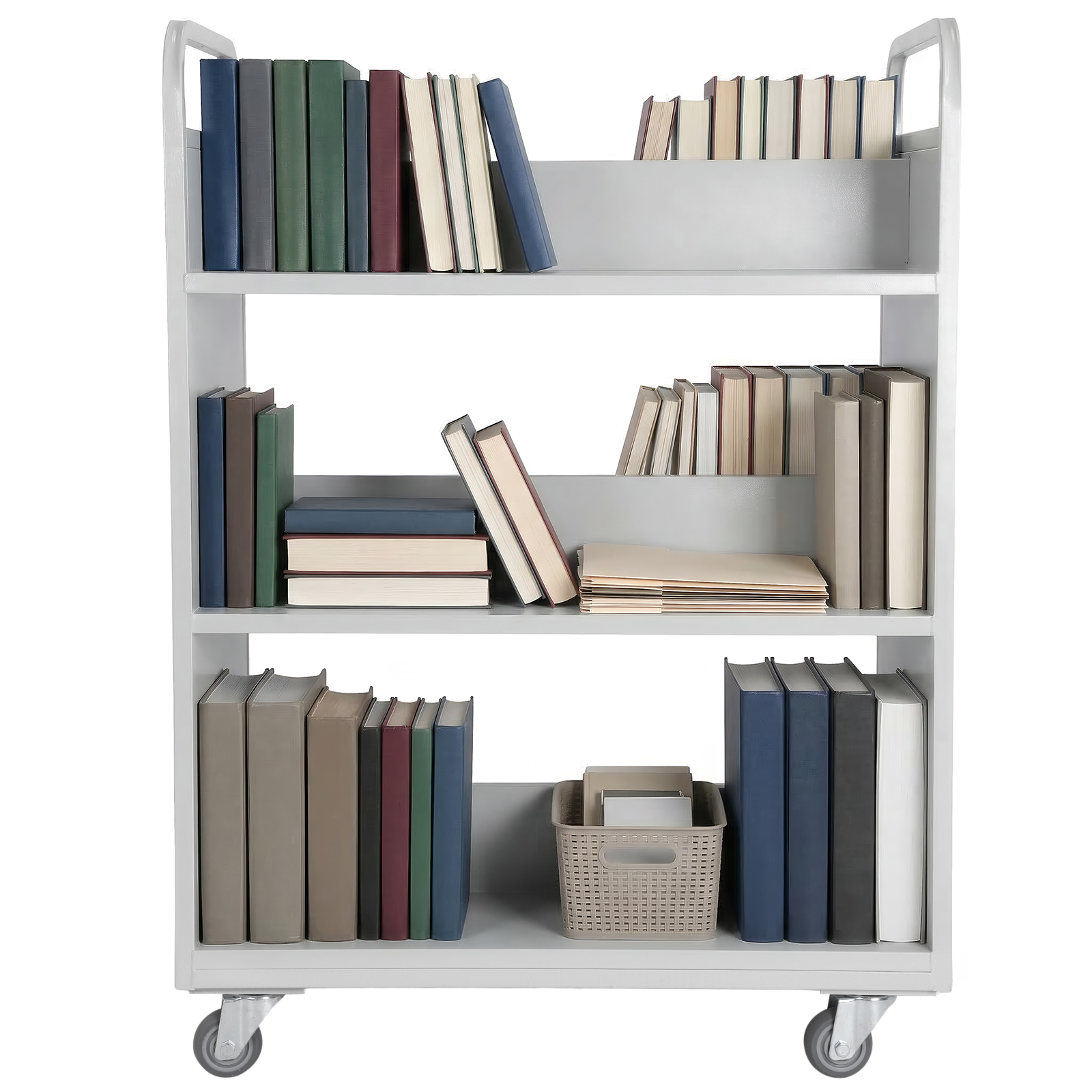 Rolling Book Cart Slanted Sing - Book Cart Rolling reseña y precio