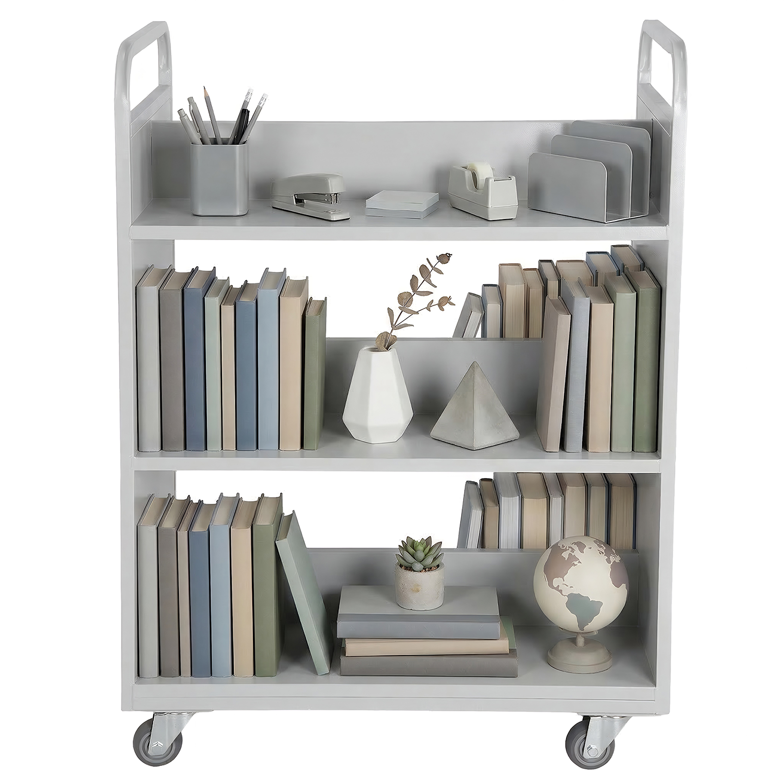 Rolling Book Cart Slanted Sing - Book Cart Rolling reseña y precio