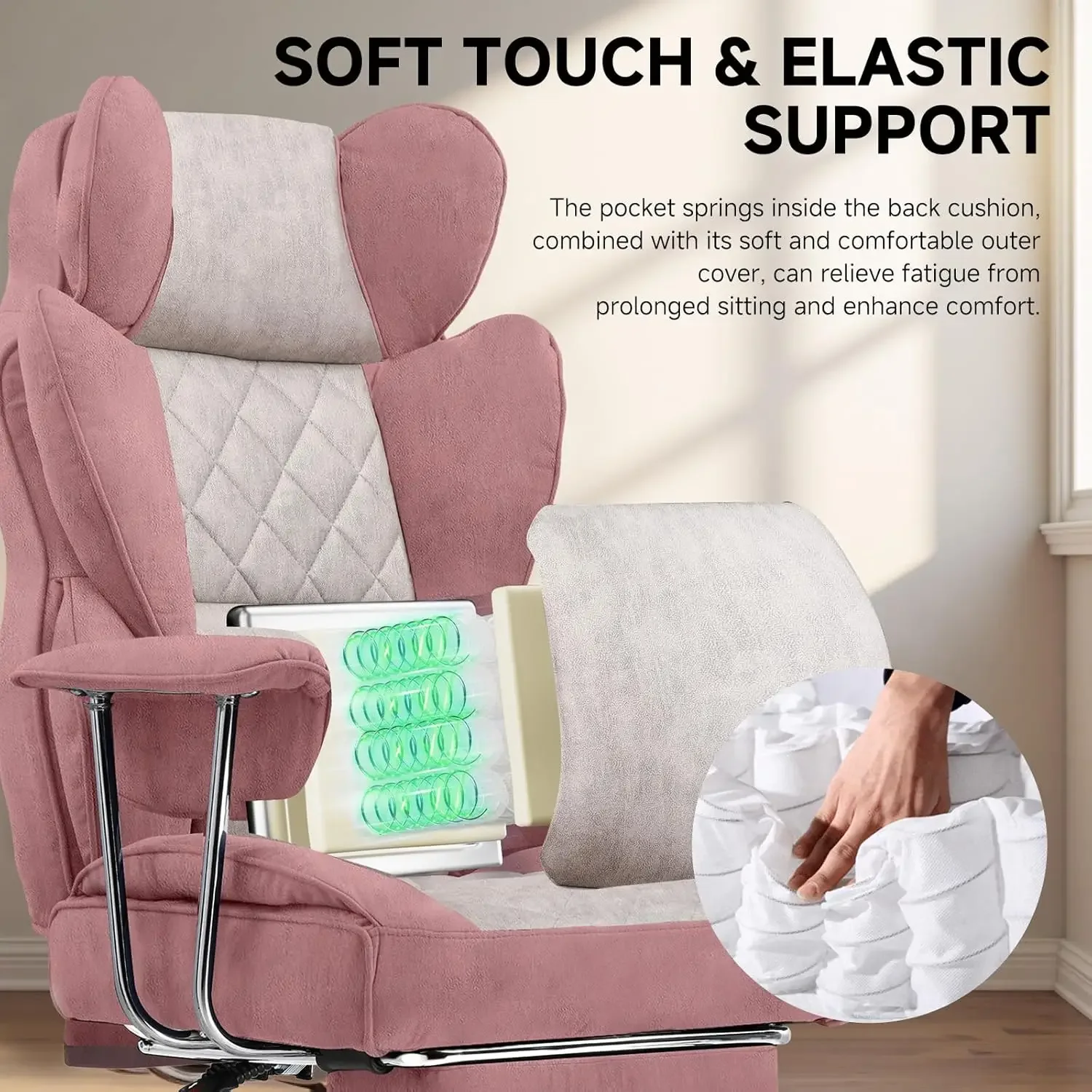 Big and Tall Gaming Chair with - Office Furniture Ergonomic reseña y precio