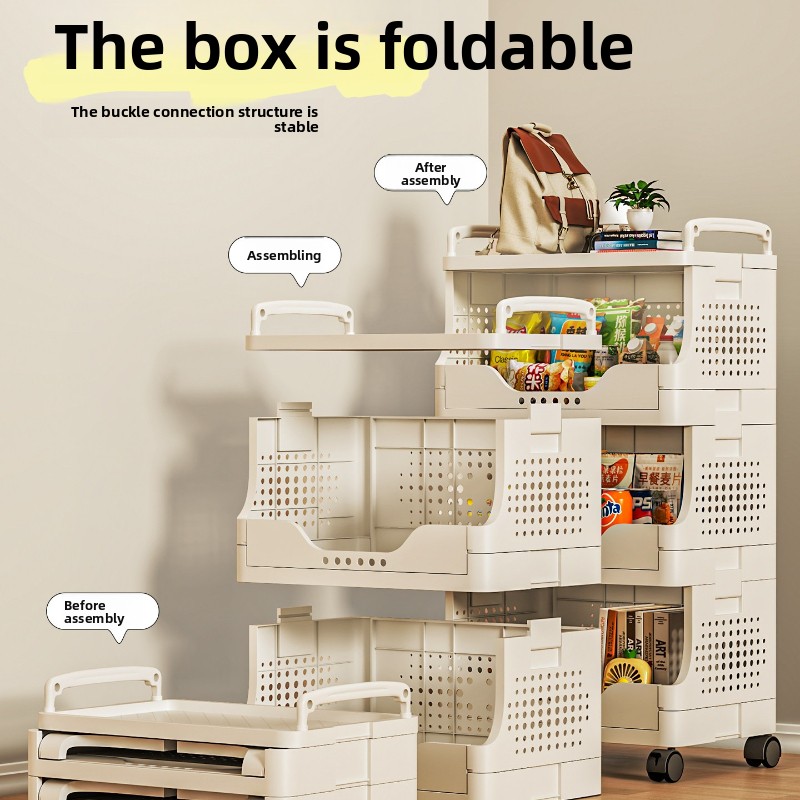 Simple Plastic Storage Shelf U - Book Cart Rolling reseña y precio