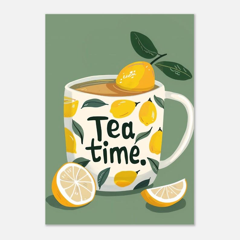 Modern Lemon Tea Time Aestheti - Office Furniture For Home reseña y precio