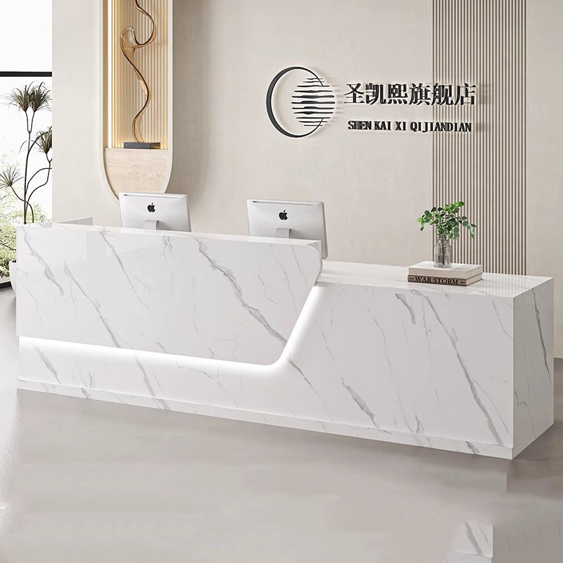 Beauty Home Reception Desk Lux - Office Furniture Logo reseña y precio