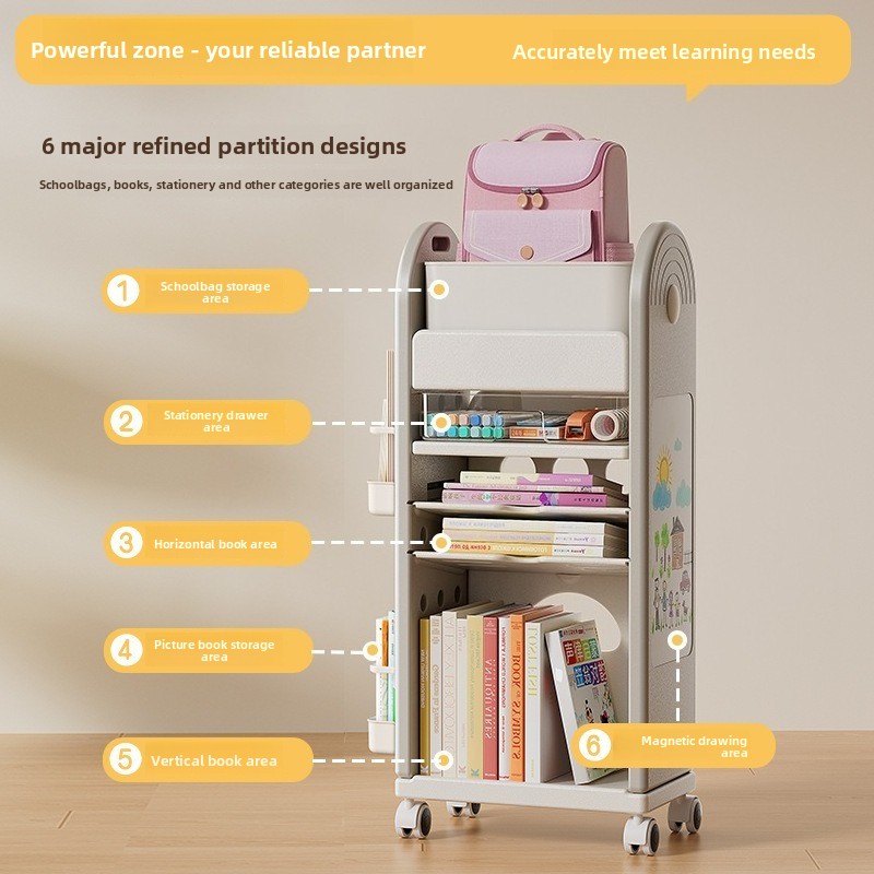 Multi-Tier Rolling School Bag  - Book Cart Rolling reseña y precio