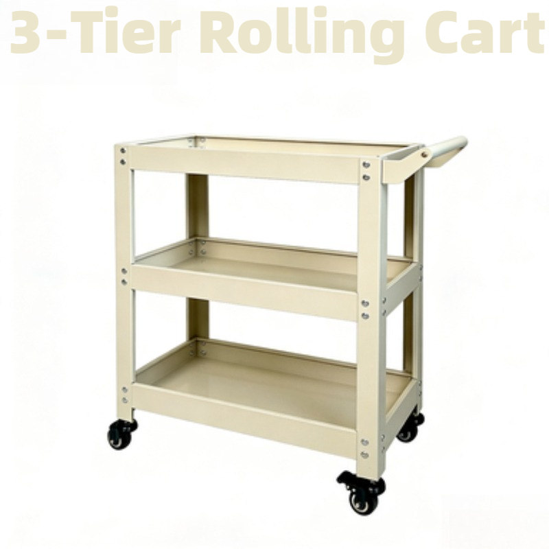 3 Tier Metal Storage Cart Mult - Book Cart Rolling reseña y precio