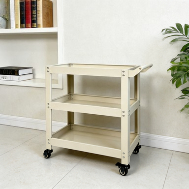 3 Tier Metal Storage Cart Mult - Book Cart Rolling reseña y precio