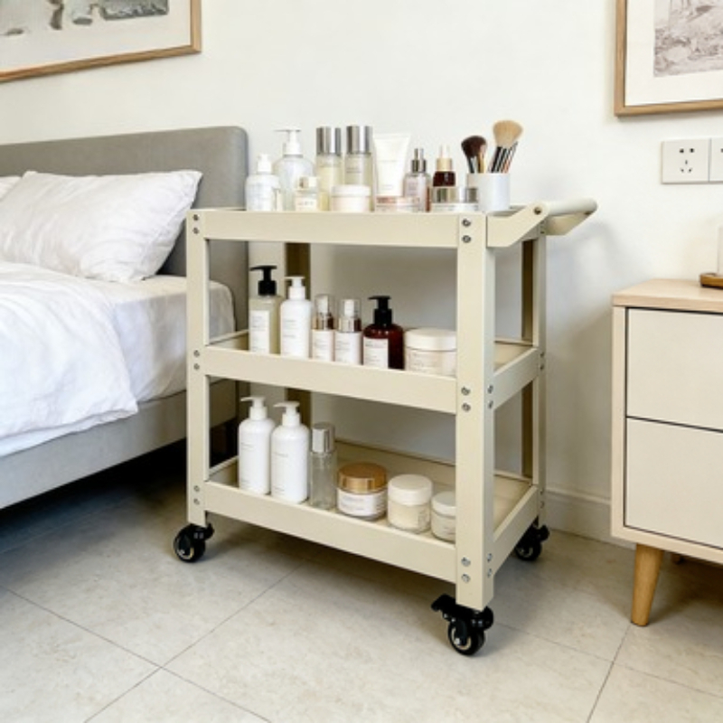 3 Tier Metal Storage Cart Mult - Book Cart Rolling reseña y precio