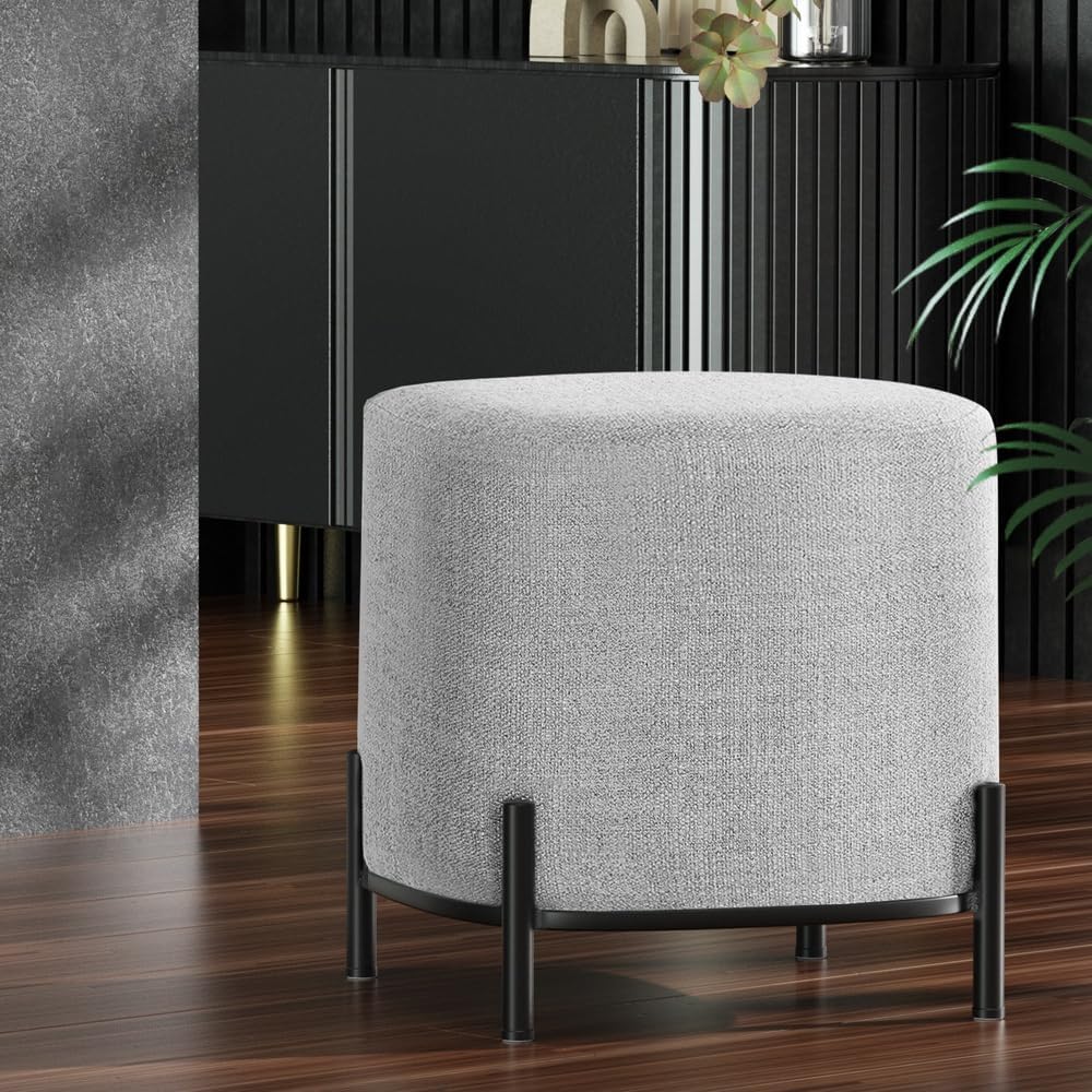 **/Ottoman, Round Footstool Lo - Office Furniture For Home reseña y precio