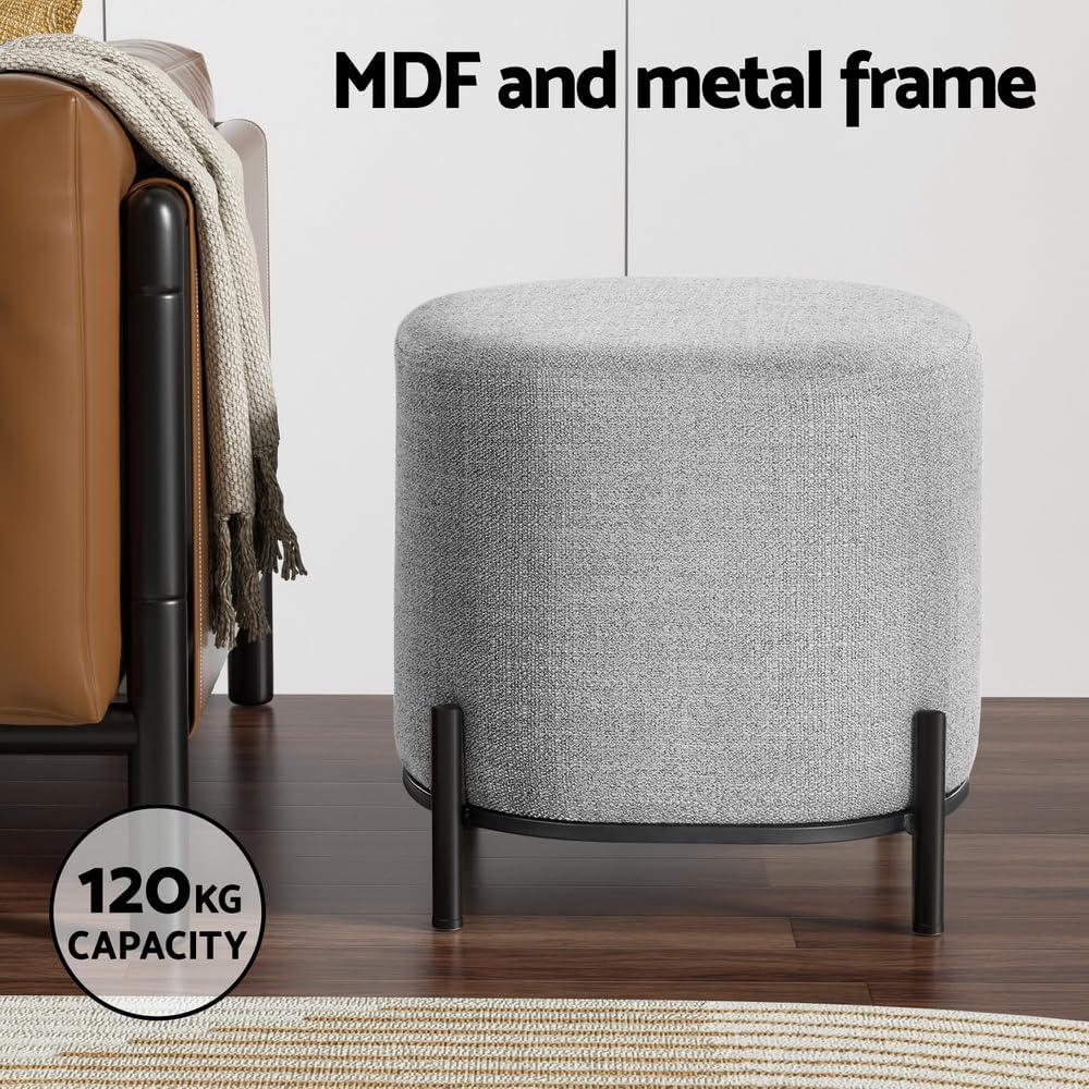 **/Ottoman, Round Footstool Lo - Office Furniture For Home reseña y precio