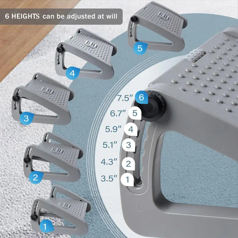 Adjustable Under Desk Foot Res - Office Furniture Ergonomic reseña y precio