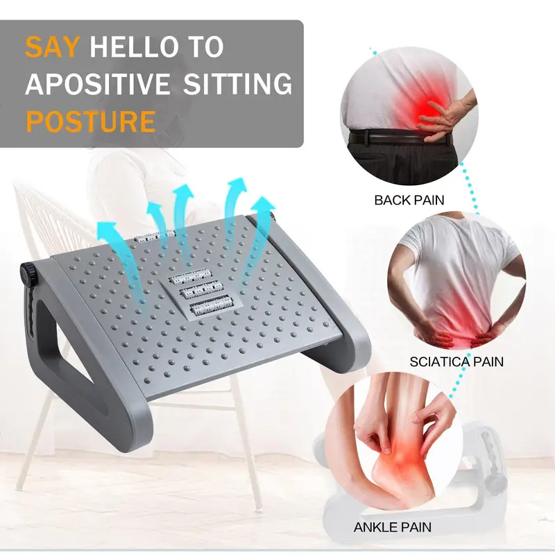 Adjustable Under Desk Foot Res - Office Furniture Ergonomic reseña y precio