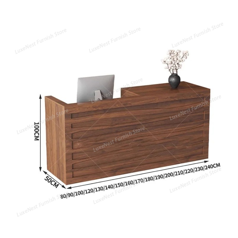Office Beauty Reception Desk L - Office Furniture Logo reseña y precio