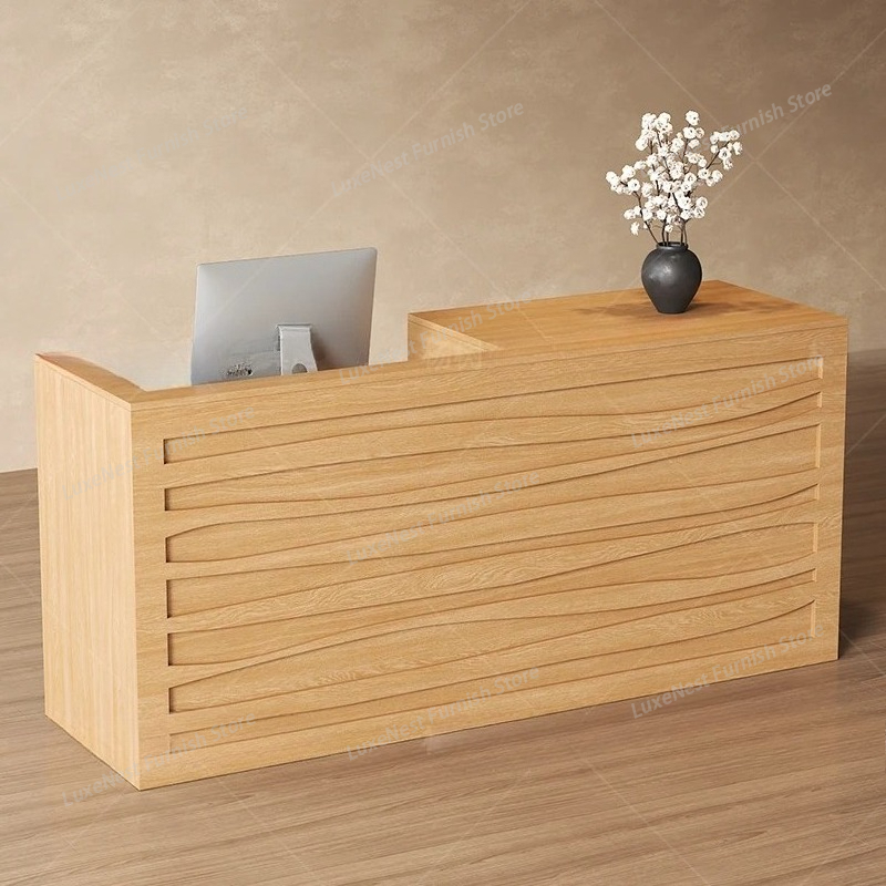 Office Beauty Reception Desk L - Office Furniture Logo reseña y precio
