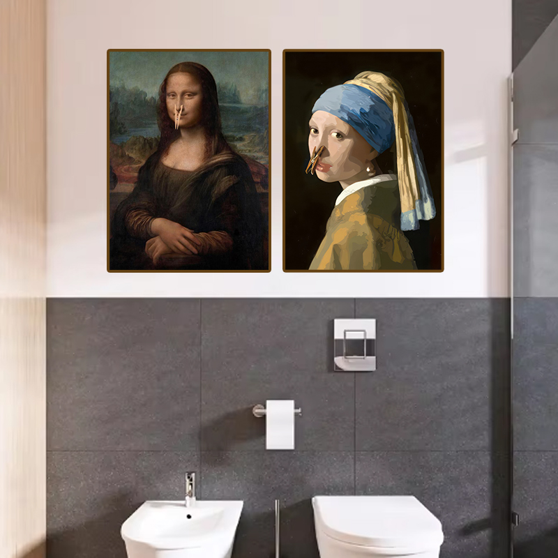 1pc Funny Abstract Bathroom To - Office Furniture For Home reseña y precio