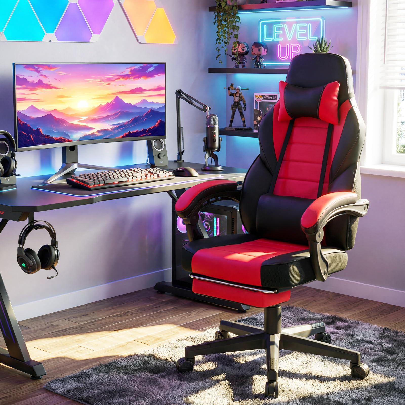Ergonomic Gaming Chair With Fo - Office Furniture Ergonomic reseña y precio