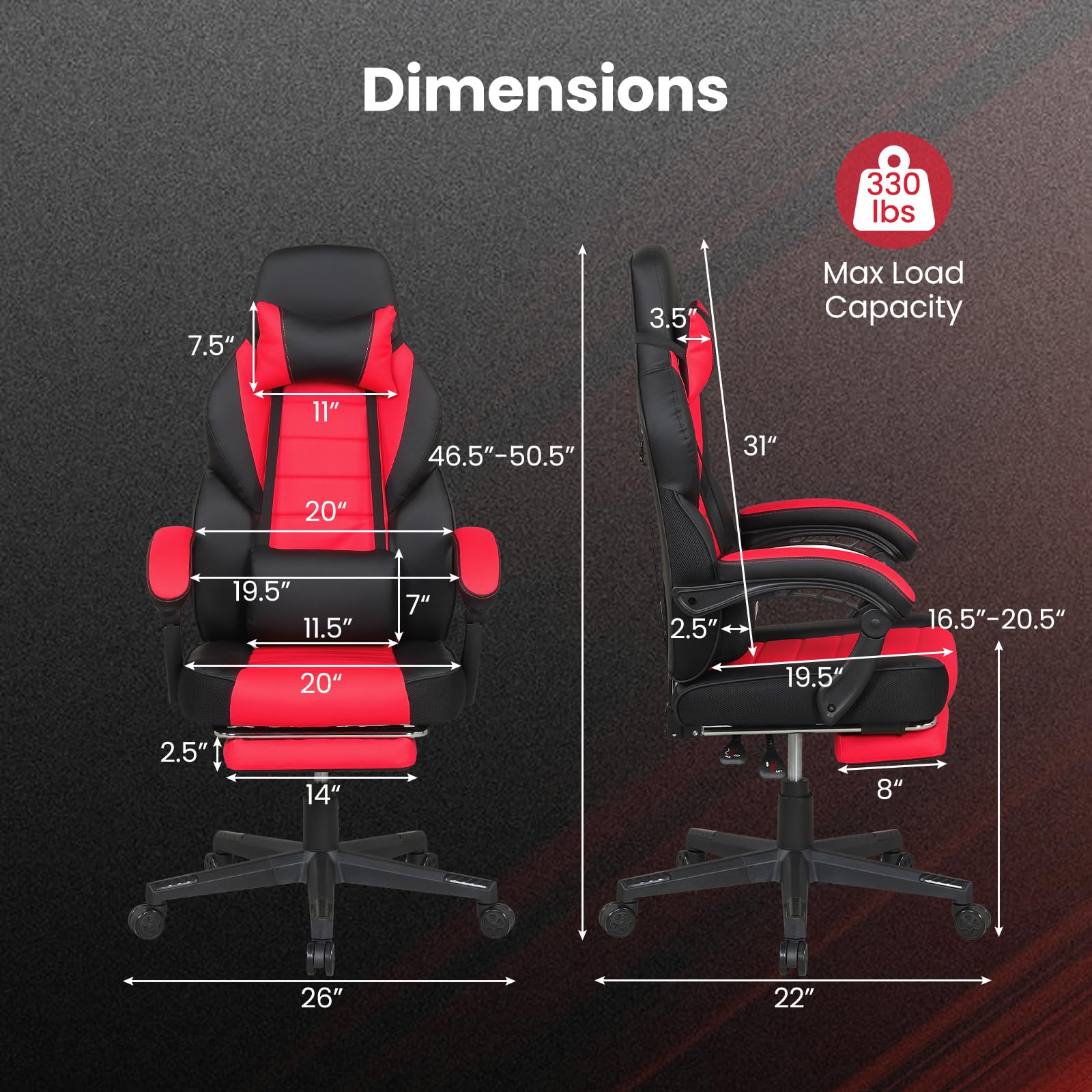 Ergonomic Gaming Chair With Fo - Office Furniture Ergonomic reseña y precio