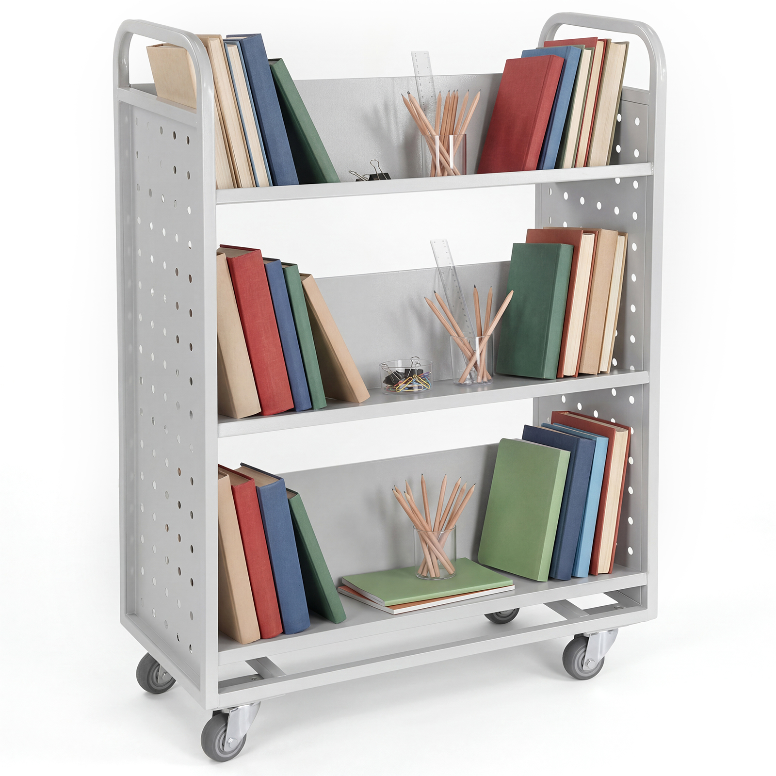 Archive Storage Cart Slanted S - Book Cart Rolling reseña y precio