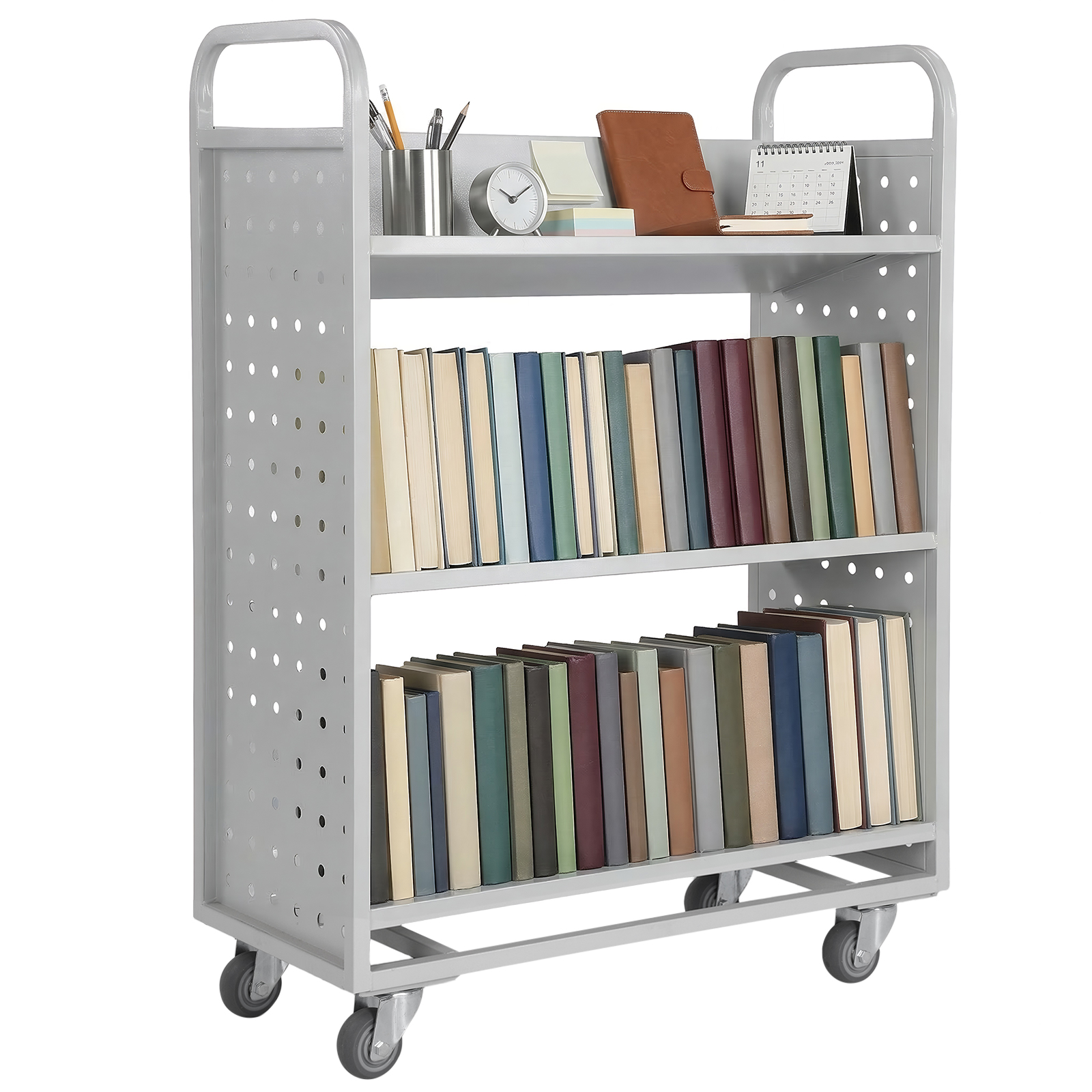 Archive Storage Cart Slanted S - Book Cart Rolling reseña y precio