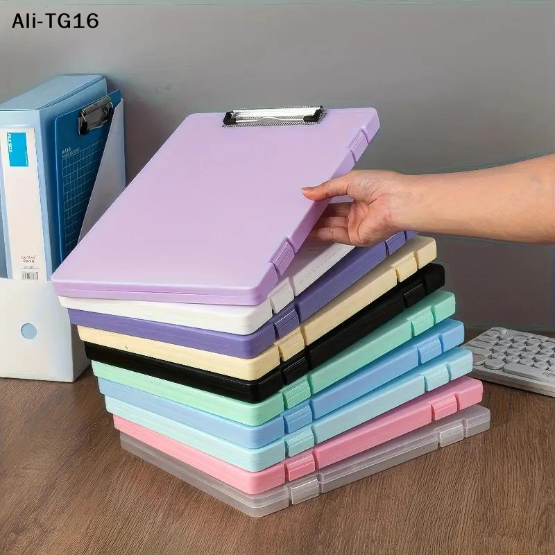 【Ty2】1Pc Color Folder Storage  - Binder Storage Box reseña y precio