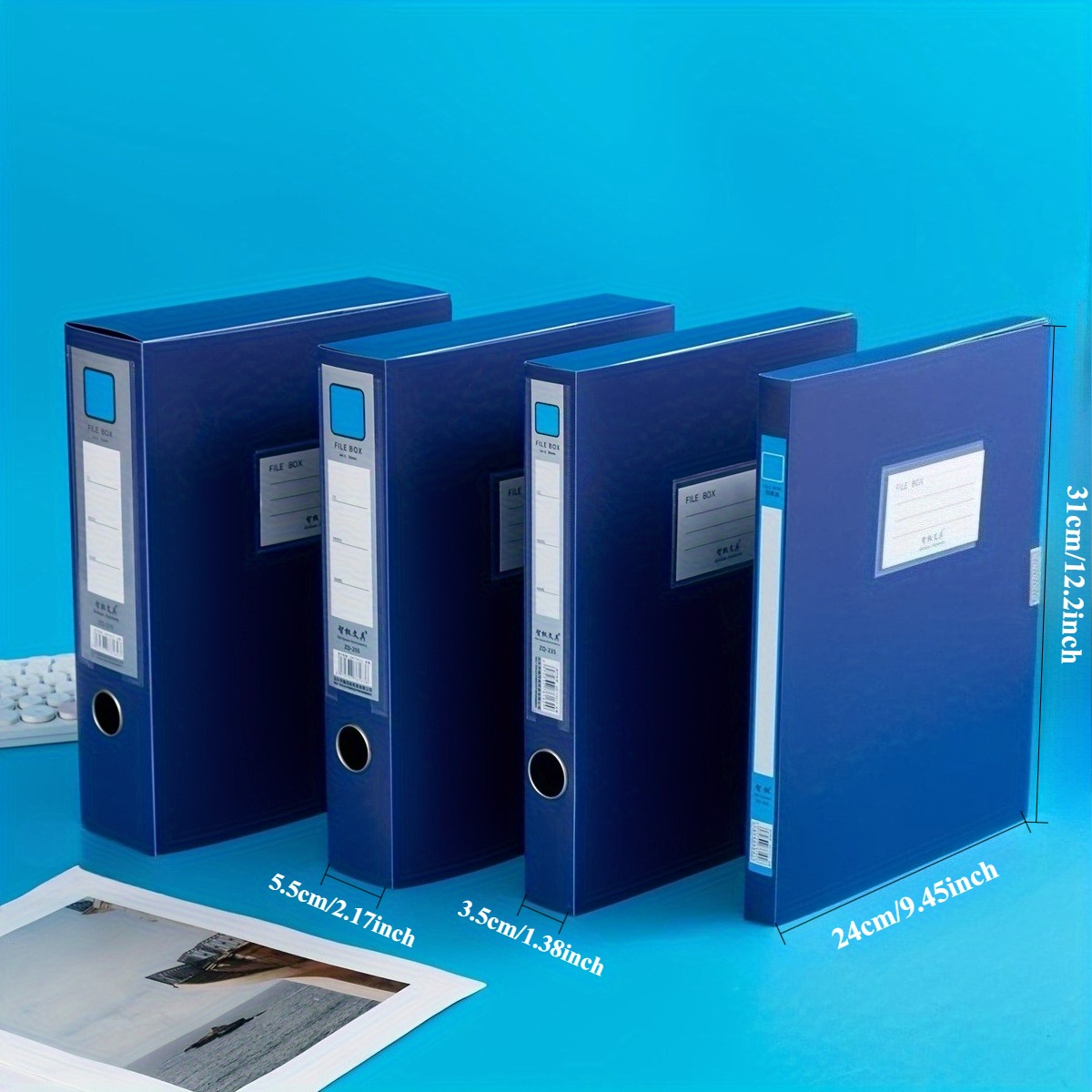 1pc/5pcs Durable A4 Plastic Fi - Binder Storage Box reseña y precio