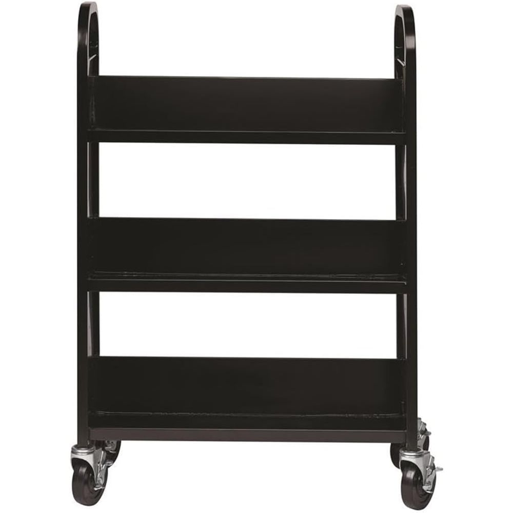 Rolling Single-Sided Sloped Sh - Book Cart Rolling reseña y precio