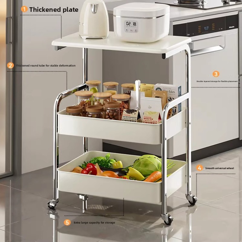 Rolling Utility Cart Organizer - Book Cart Rolling reseña y precio