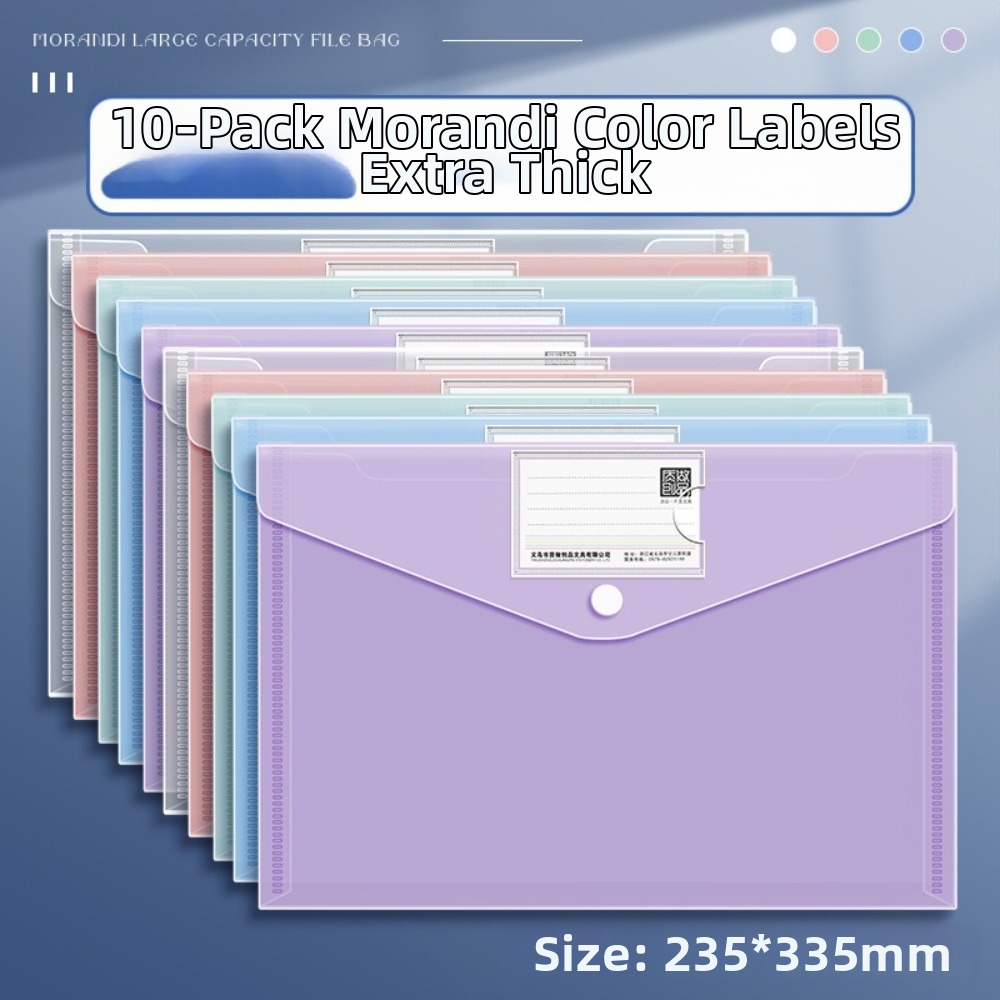 10 Pcs Clear A4 File Folders P - Binder Storage Box reseña y precio