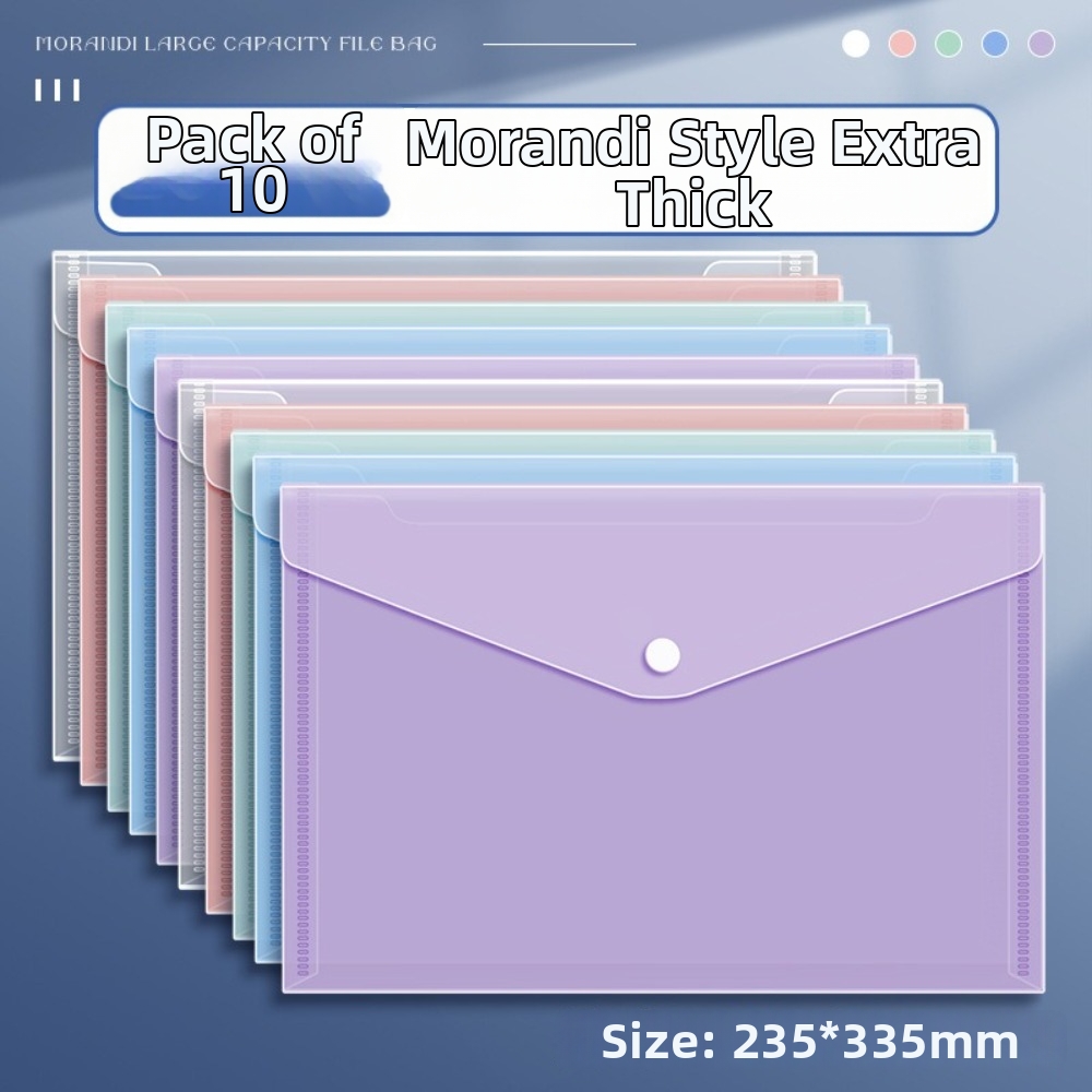 10 Pcs Clear A4 File Folders P - Binder Storage Box reseña y precio